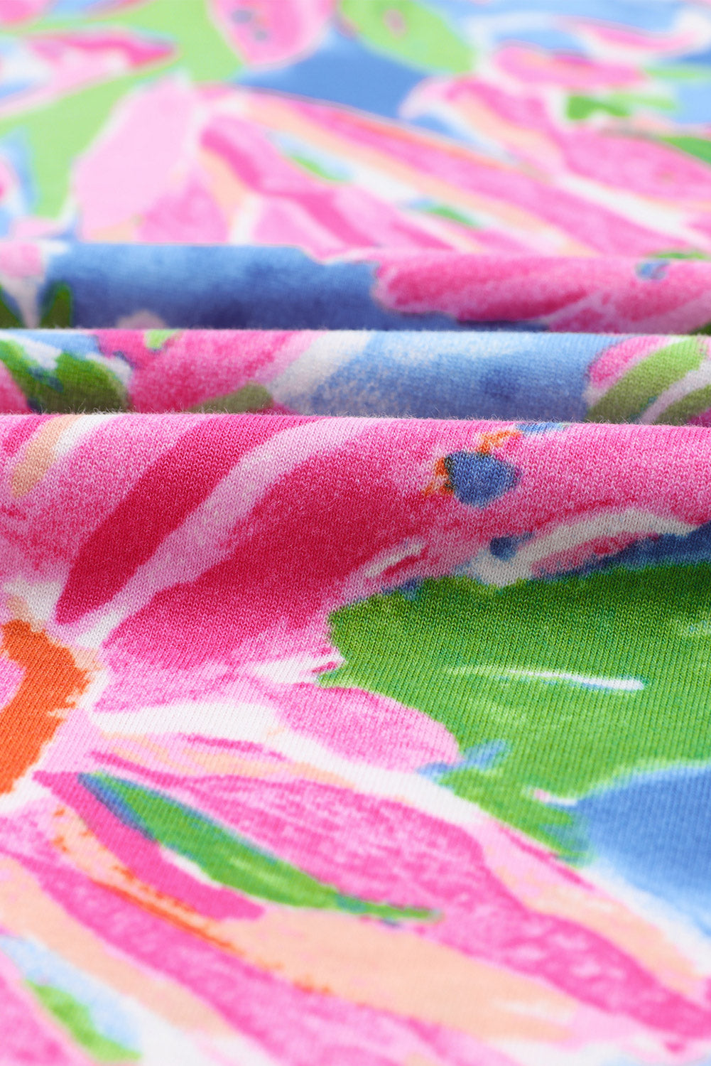 Pink Abstract Floral Print Various