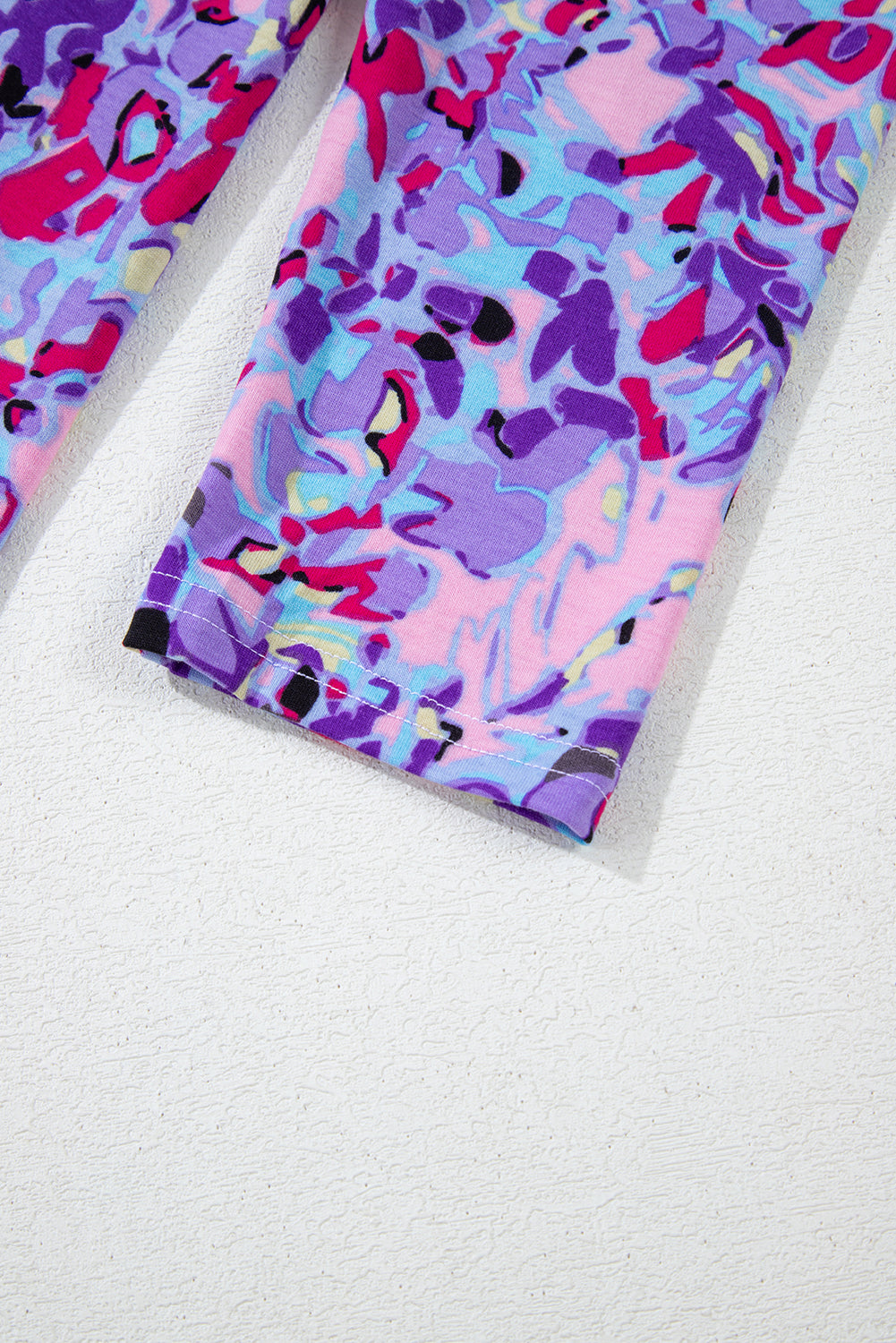 Pink Loose Painted Floral Tee
