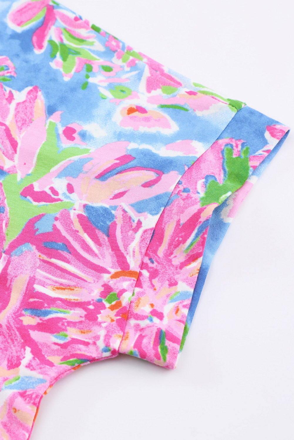 Pink Abstract Floral Print Various