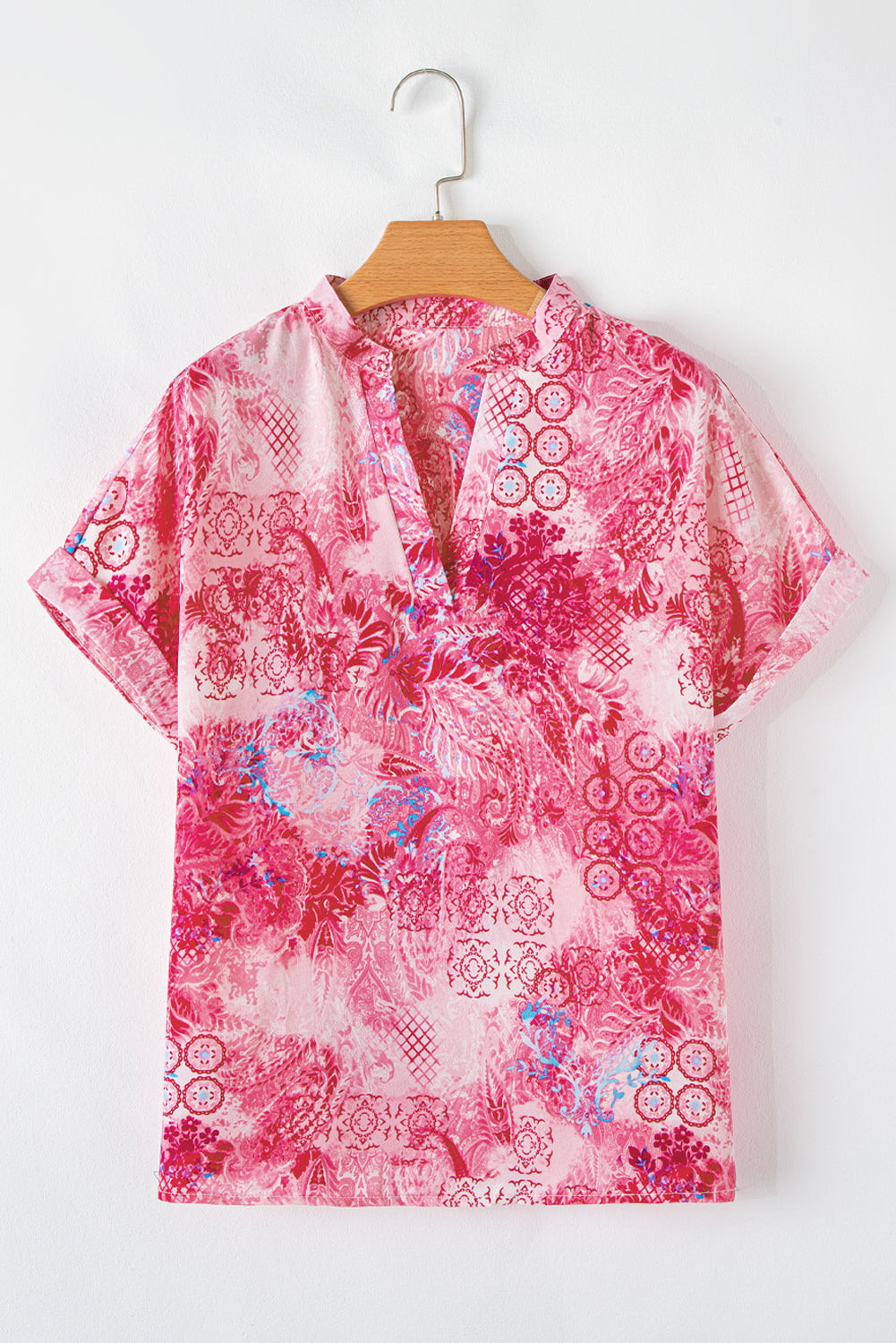 Pink Abstract Floral Print Various