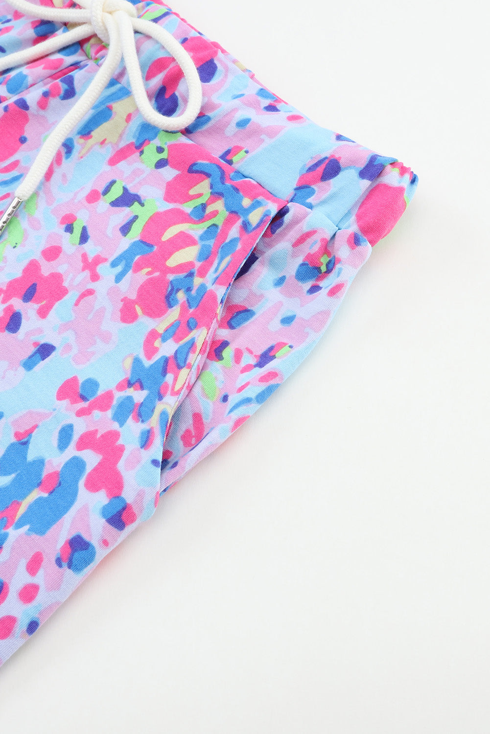 Pink Loose Painted Floral Tee