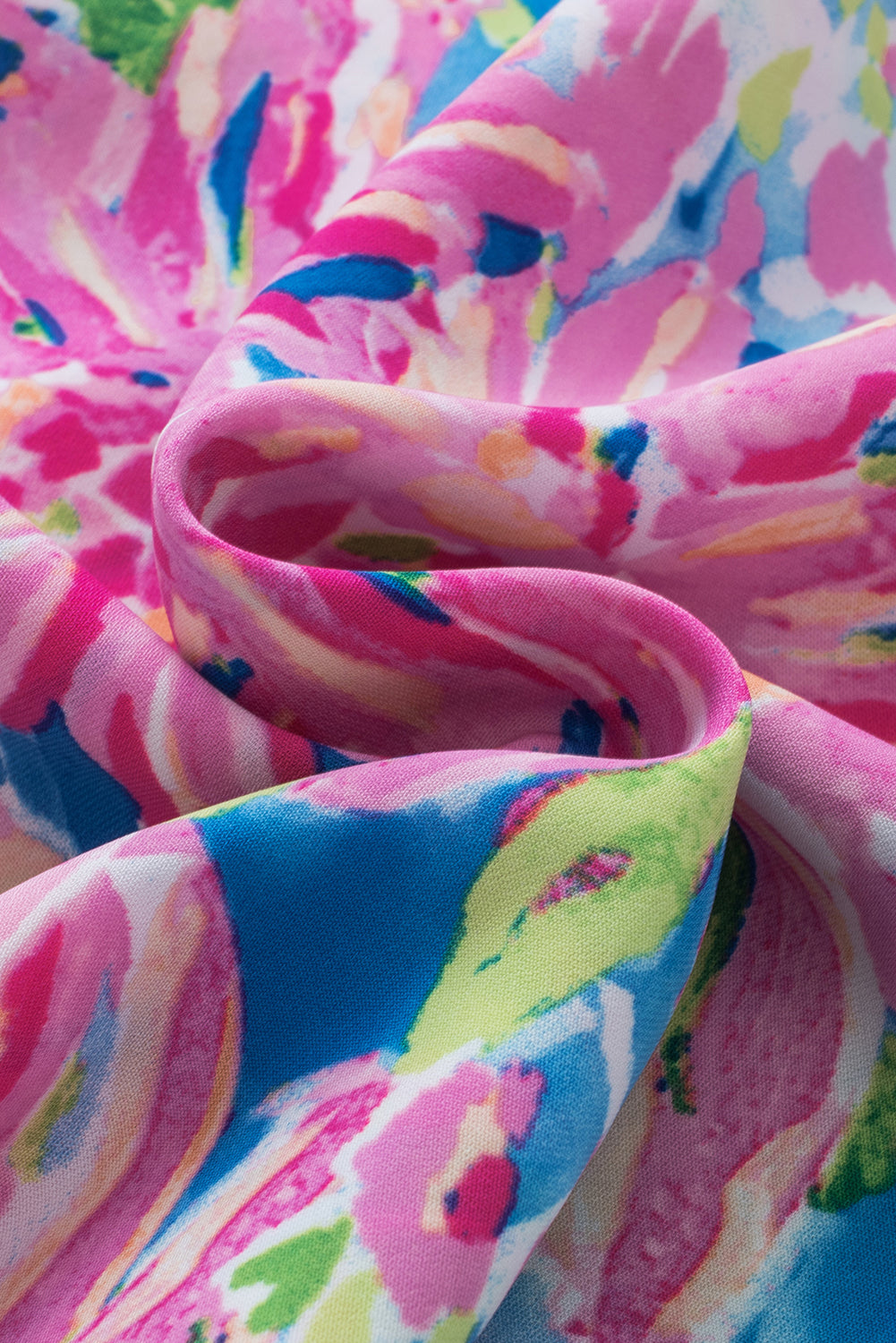 Pink Abstract Floral Print Various