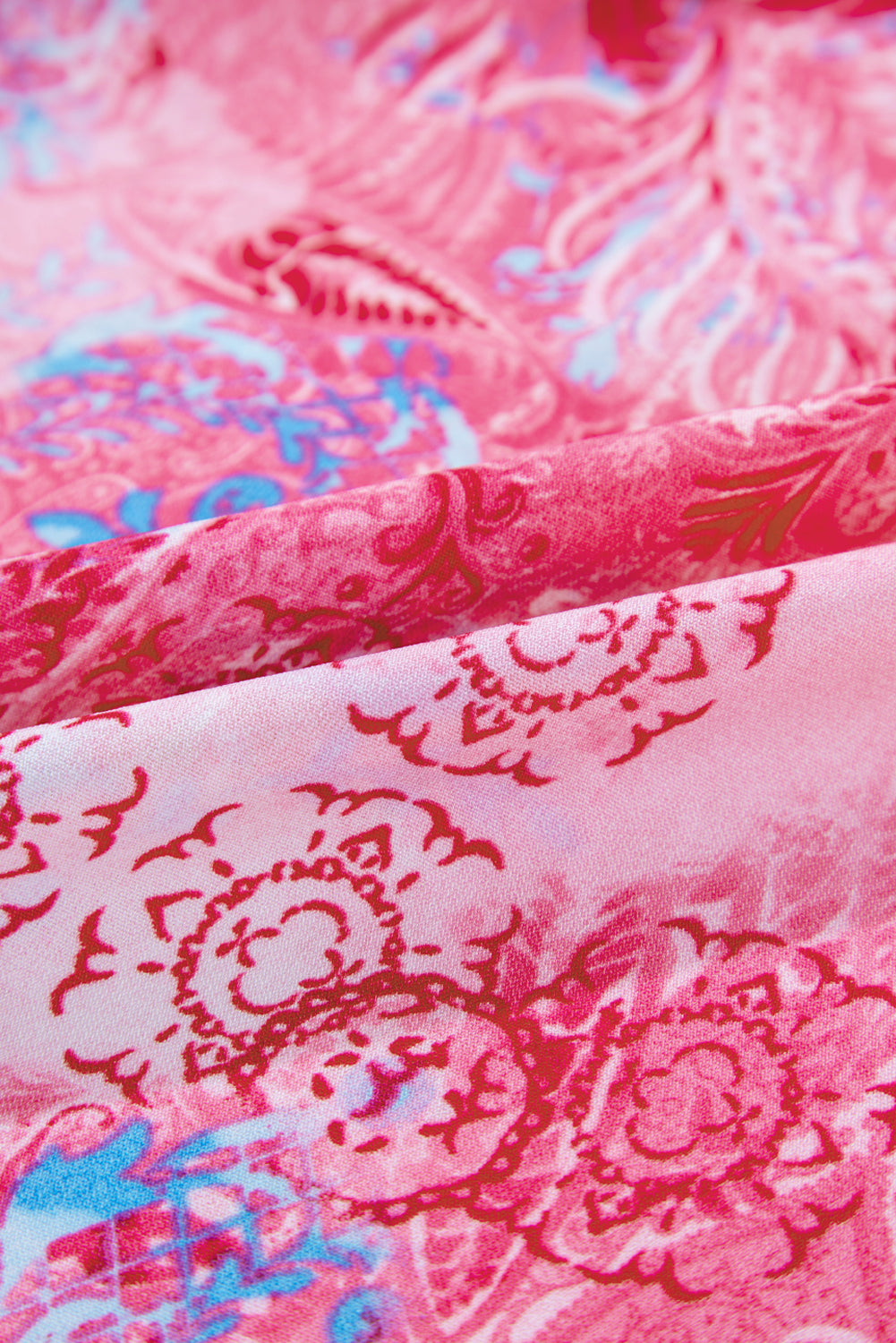 Pink Abstract Floral Print Various