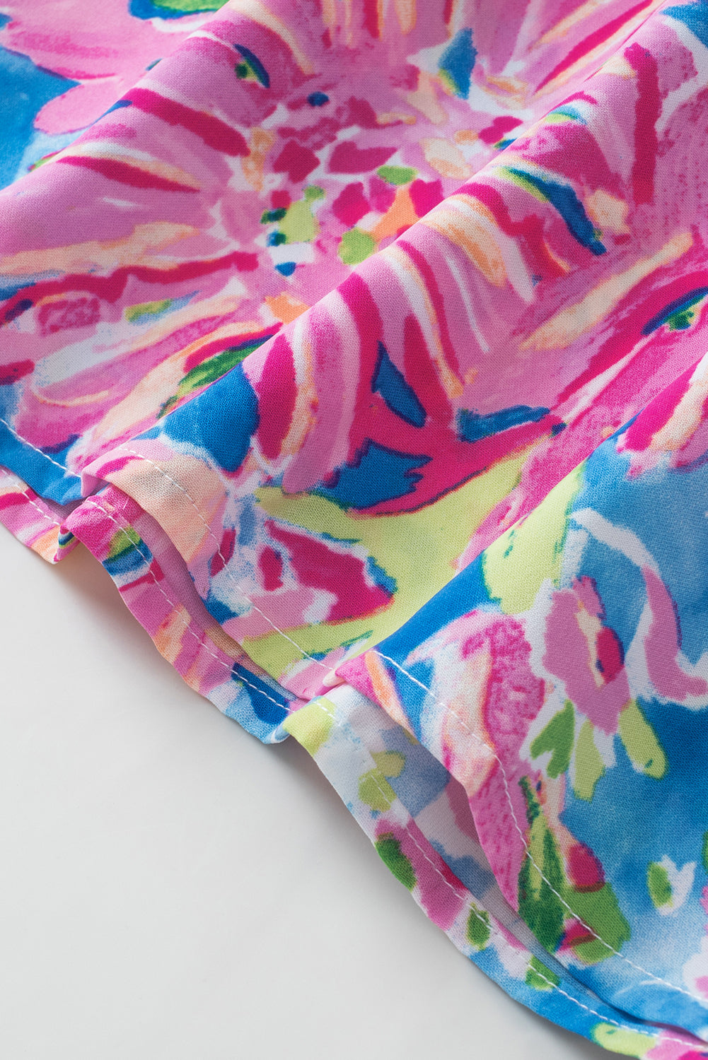 Pink Abstract Floral Print Various