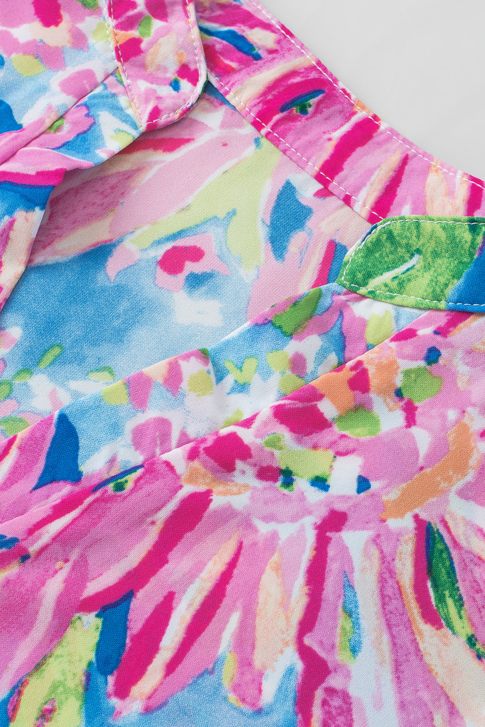 Pink Abstract Floral Print Various