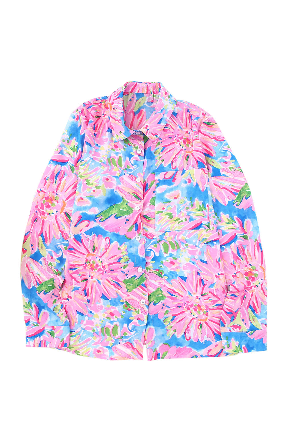 Pink Abstract Floral Print Various