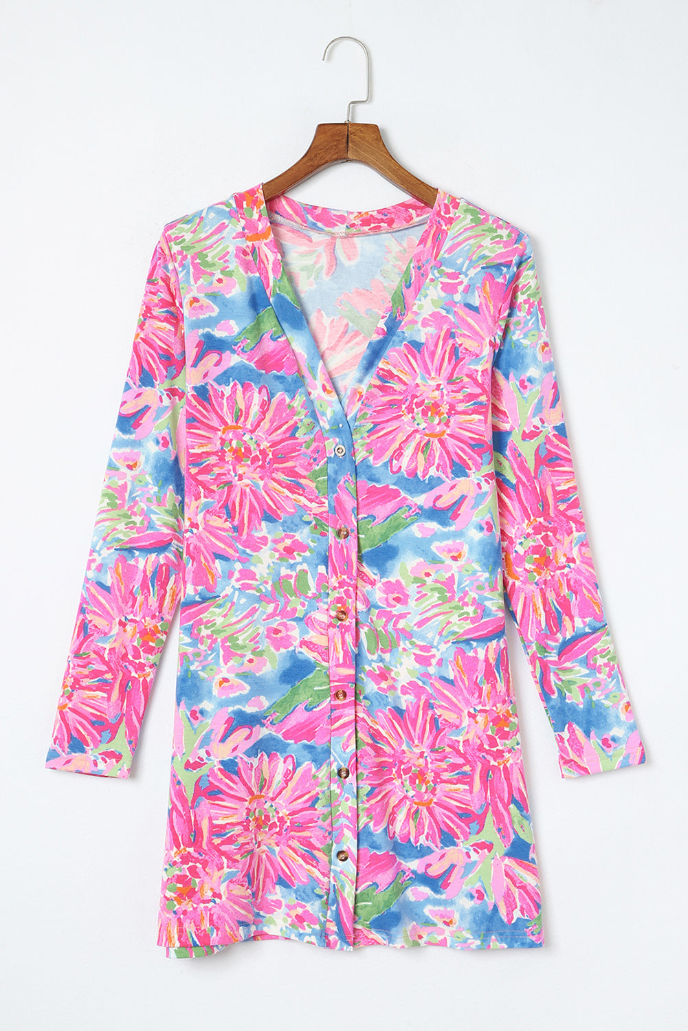 Pink Abstract Floral Print Various