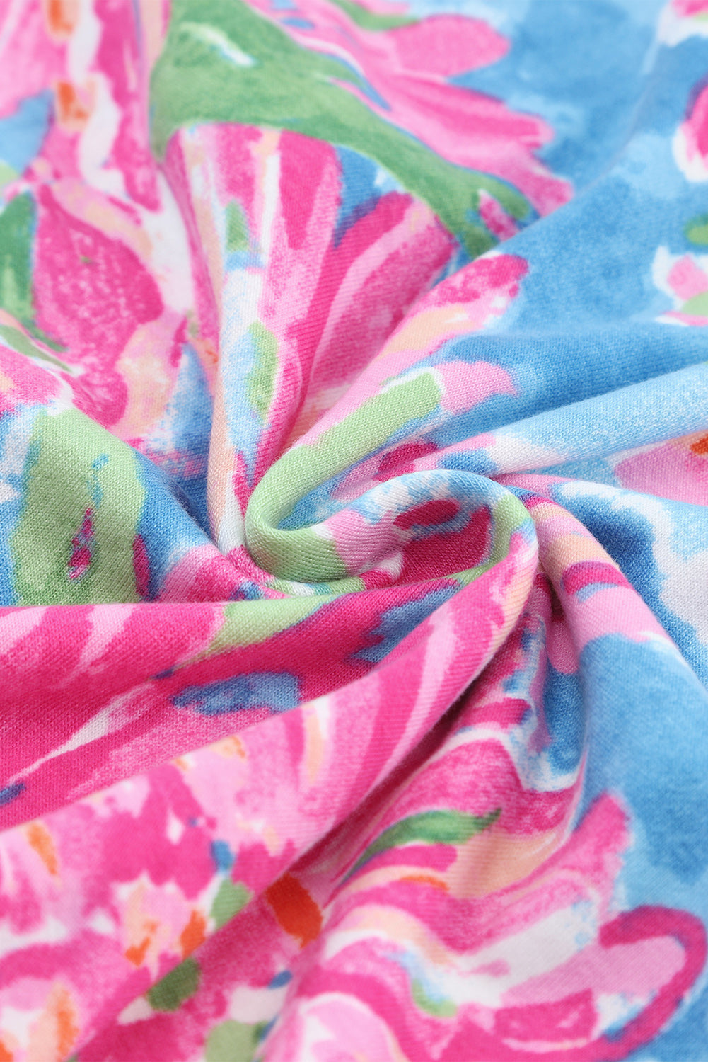 Pink Abstract Floral Print Various