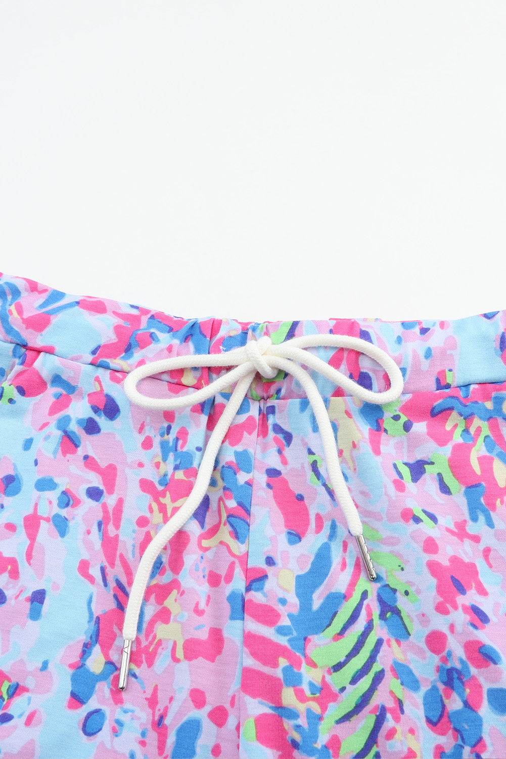 Pink Loose Painted Floral Tee