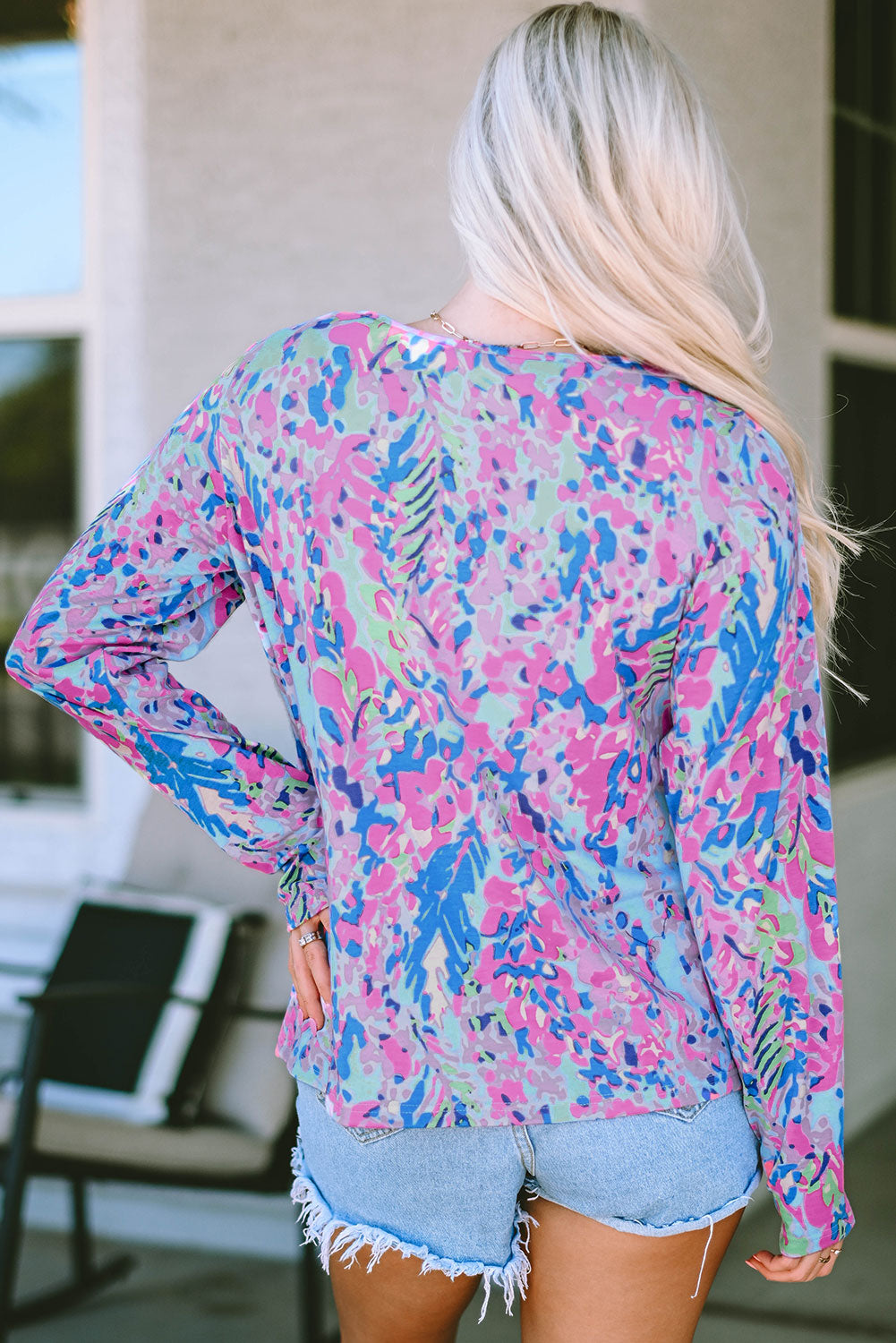 Wrap V Neck Floral Maxi Dress