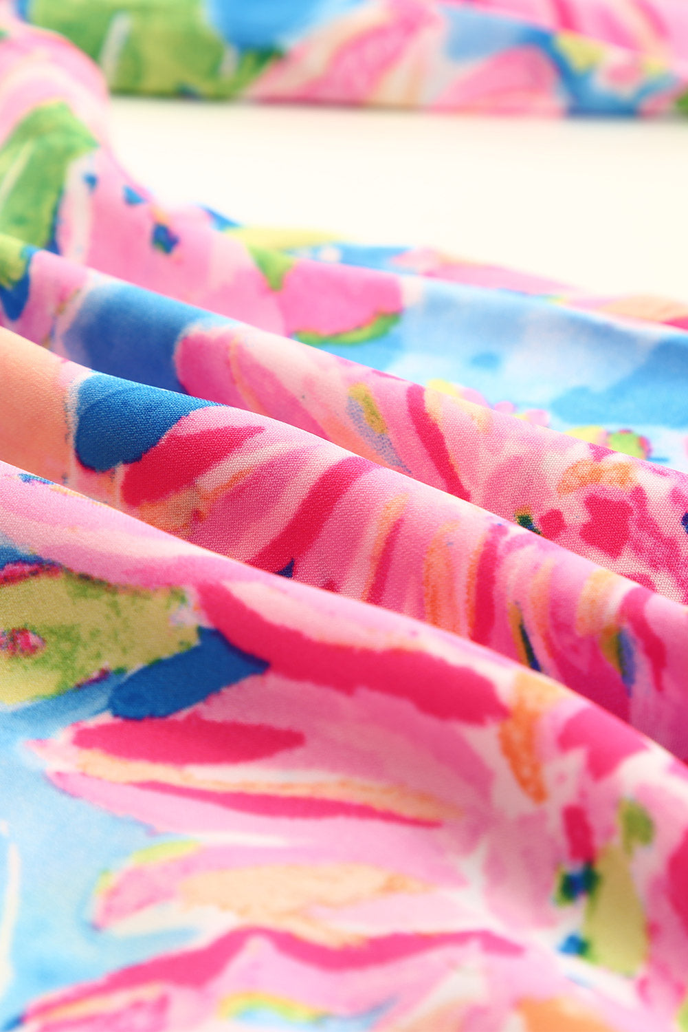 Pink Abstract Floral Print Various