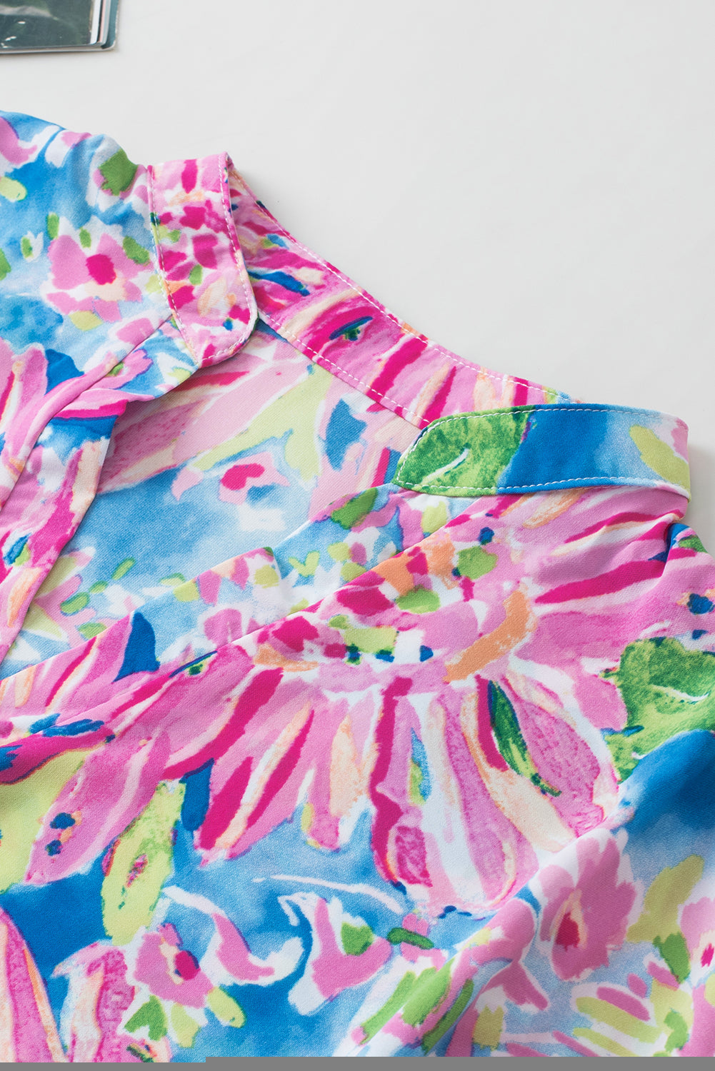 Pink Abstract Floral Print Various