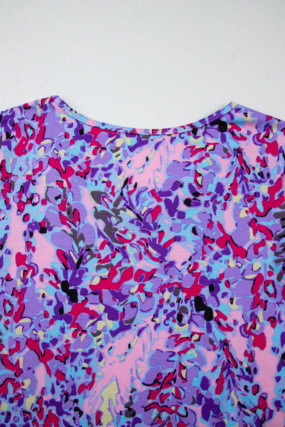 Pink Loose Painted Floral Tee