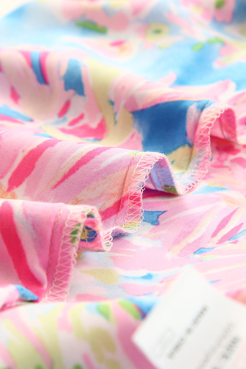 Pink Abstract Floral Print Various