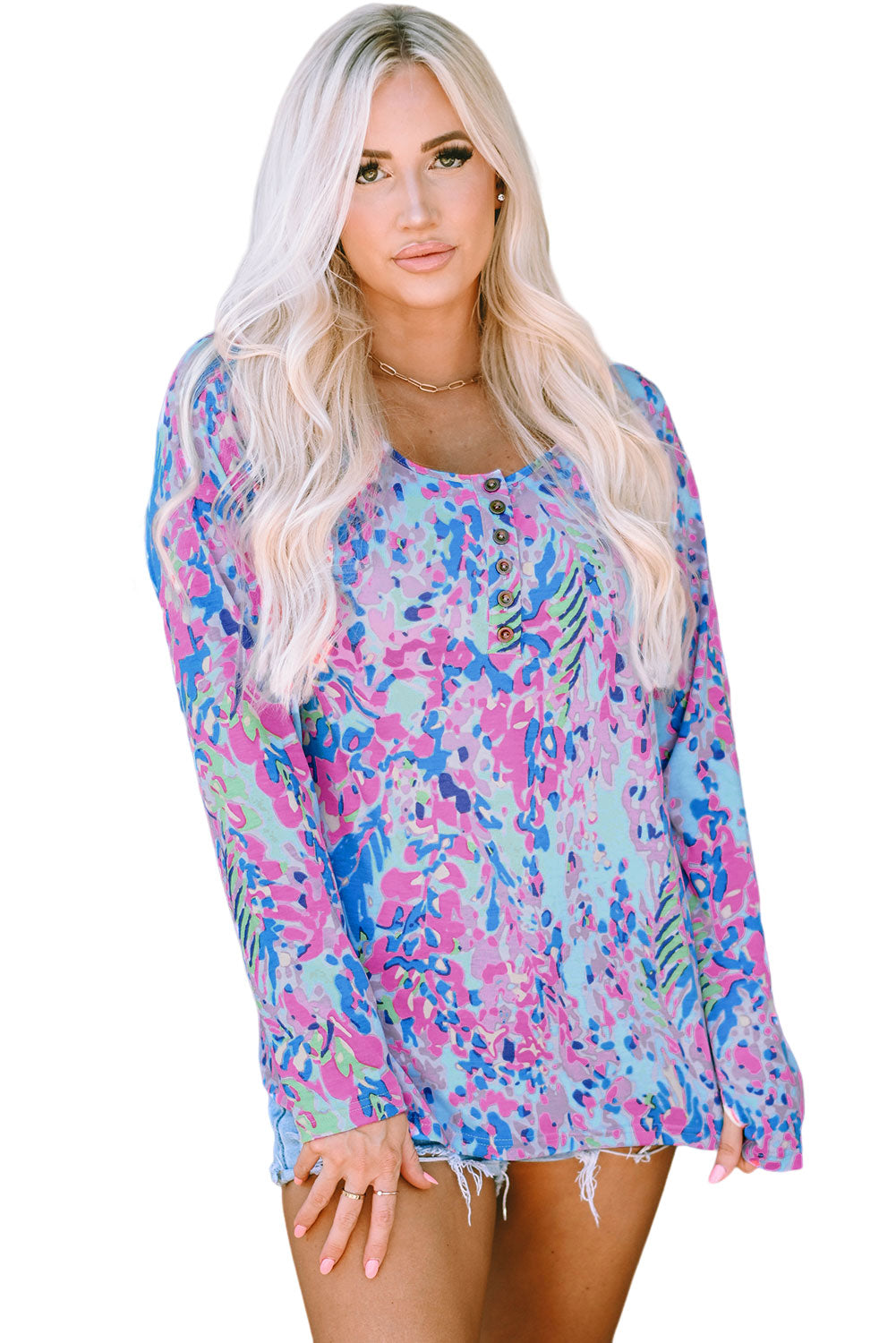 Wrap V Neck Floral Maxi Dress