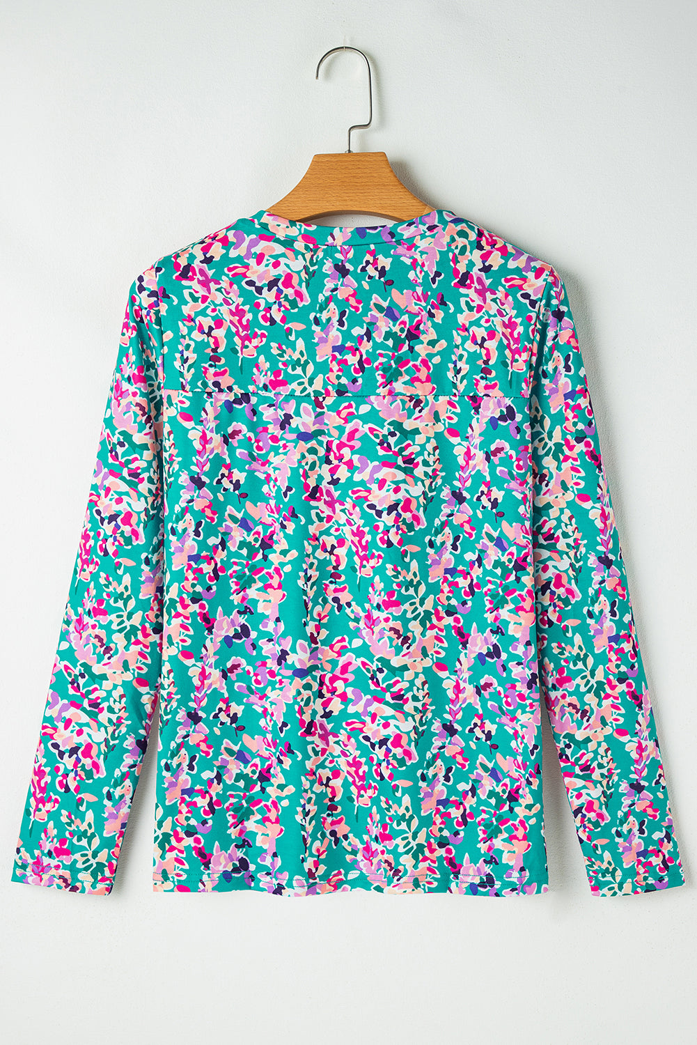 Wrap V Neck Floral Maxi Dress